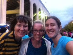 Mom, Candace, and I were ready for half marathons #3, 2, and 4, respectively.